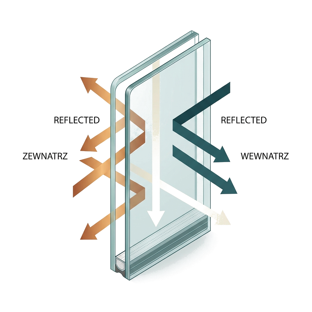 IzolGlass thermal coating cross-section diagram